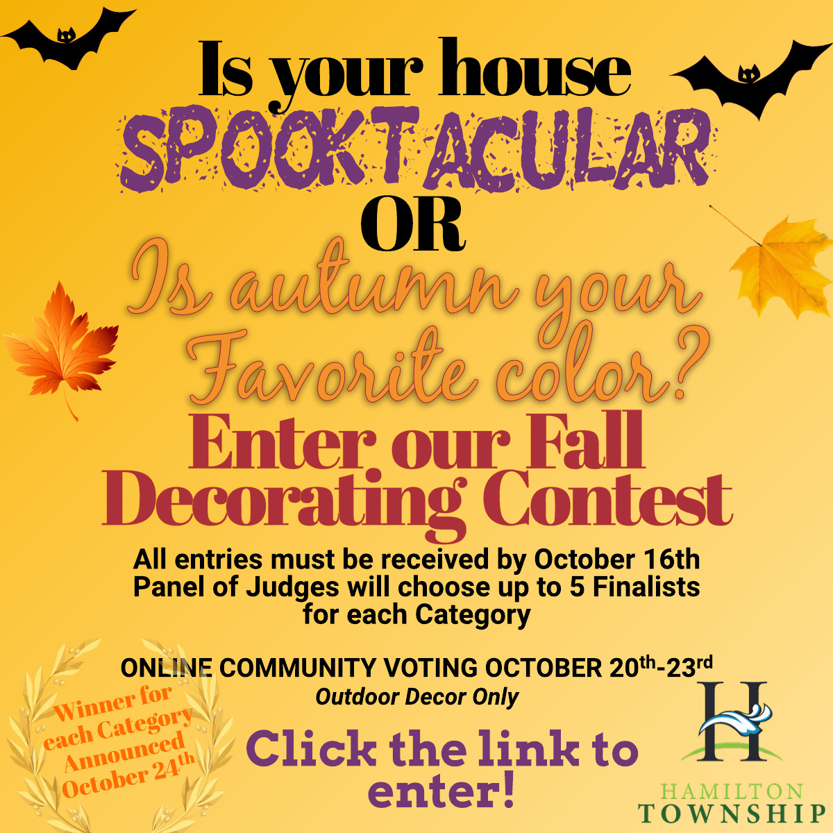 Fall Decorating Contest